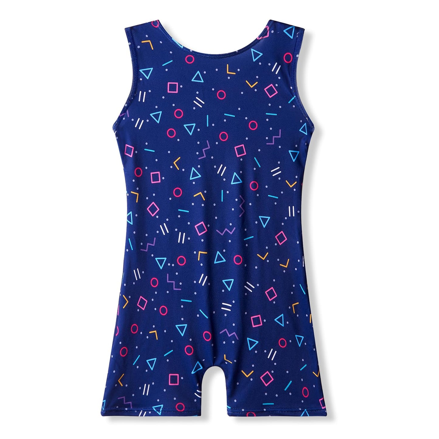 MYQFF Leotards for Girls Gymnastics Dance Tumbling Unitards Biketards Dark Blue 2t 3t Sleeveless