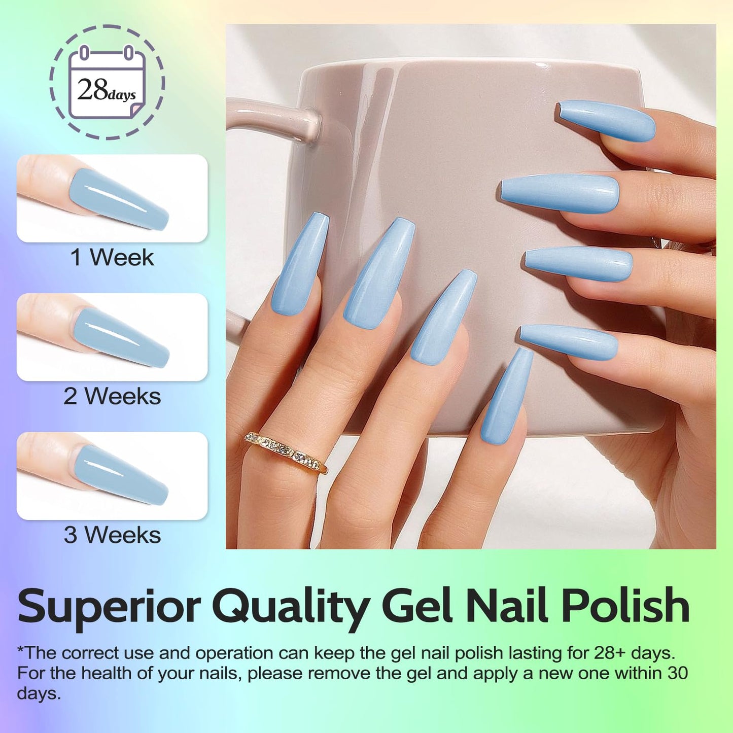 Lavender Violets 49 PCS Gel Nail Polish Set, 45 Colors Cat Eye Reflective Glitter Gel Polish with Nail Primer, Base Coat, Glossy & Matte Top Coat Jelly Nude Red Brown Gifts for Women
