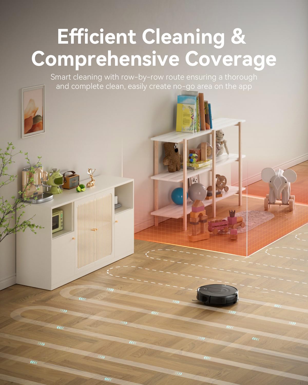 Kokaidia Robot Vacuum and Mop Combo, LiDAR Navigation, 9000Pa Suction Robotic Vacuum Cleaner โ Ultra Slim Design, 200 Min Runtime, Auto Recharge, Customizable Cleaning for Pet Hair, Hard Floors
