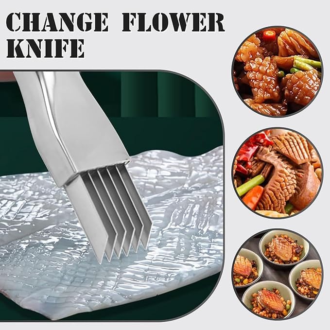 Shred Silk The Knife, 2025 Upgrade Green Onion Cutter Stainless Steel Chopped Kitchen Slicing Tool Cutter for Vegetables Onion Garlic, Multifunctional Kitchen Food Vegetable Cutter (2Pack)