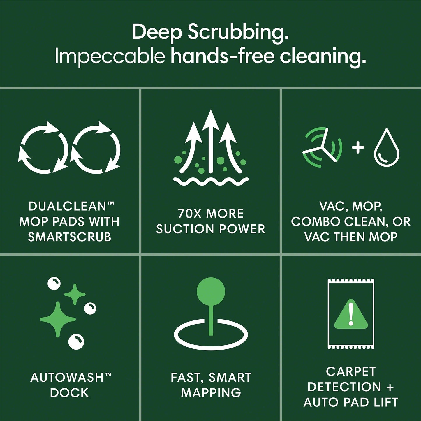 iRobot Roomba Plus 405 (G181) Combo Robot Vacuum & Mop with AutoWash Dock - Amazon Exclusive, Dual Spinning Mop Pads, Self-Empties for 75 Days, Intense Suction, Pad Washing & Drying, Pad-Lift, LiDAR