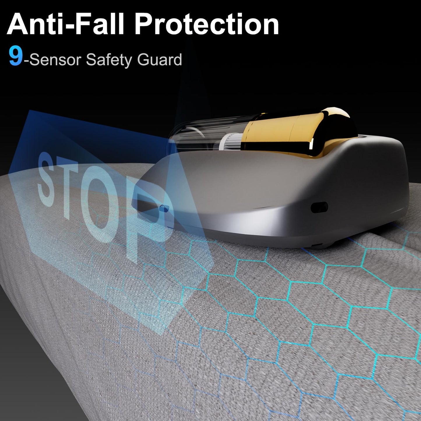 CREATULIZE 3 in 1 Cordless Robot Bed Vacuum Cleaner with 270nm UV Light - Smart Navigation, 14AW Strong Suction & Edge Detection Technology for Mattress, Sofa, Carpet