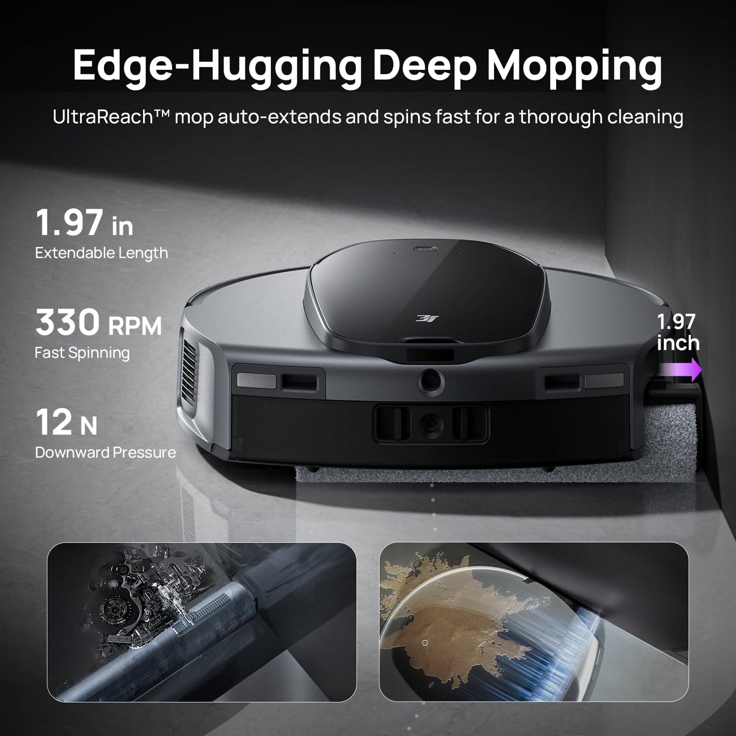 3i S10 Ultra Robot Vacuum and Mop with WaterRecycle System, 13000Pa Suction, Self-Cleaning Extendable Roller Mop, Auto Mop Washing & Drying, Self-Emptying & Refilling, Ai Obstacle Avoidance