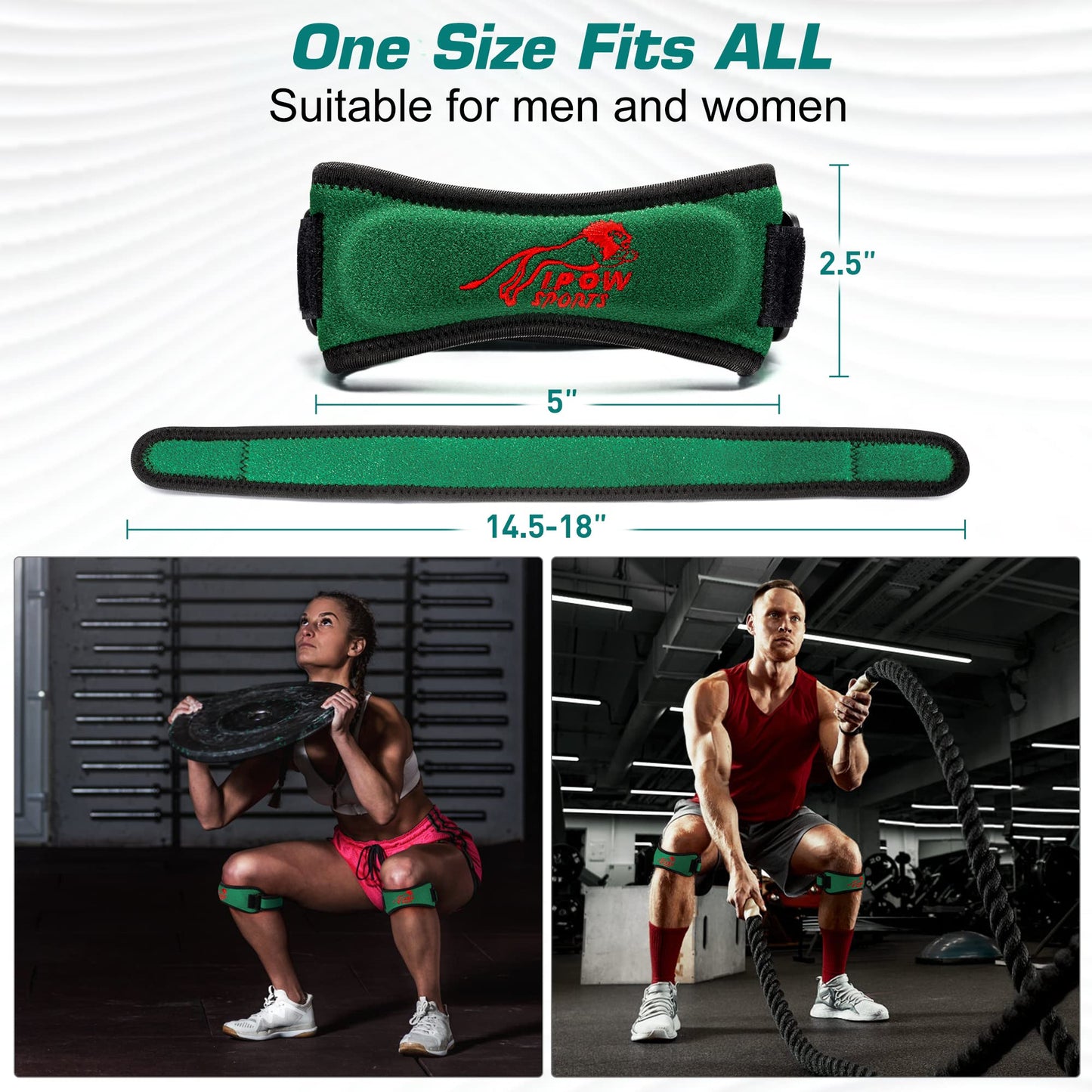 Knee Strap Green