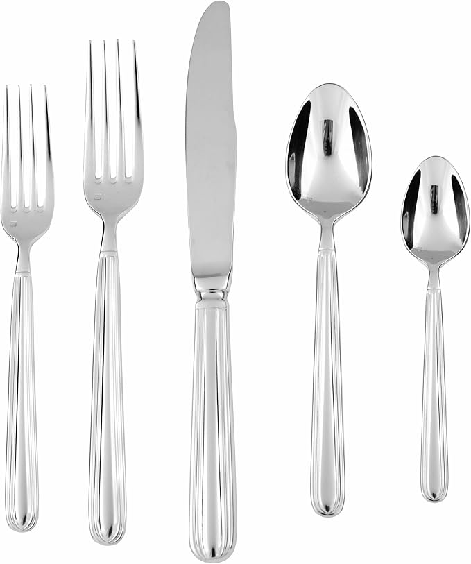 Fortessa Metropolitan 18/10 Stainless Steel Flatware Serving Fork, 9.25-Inch