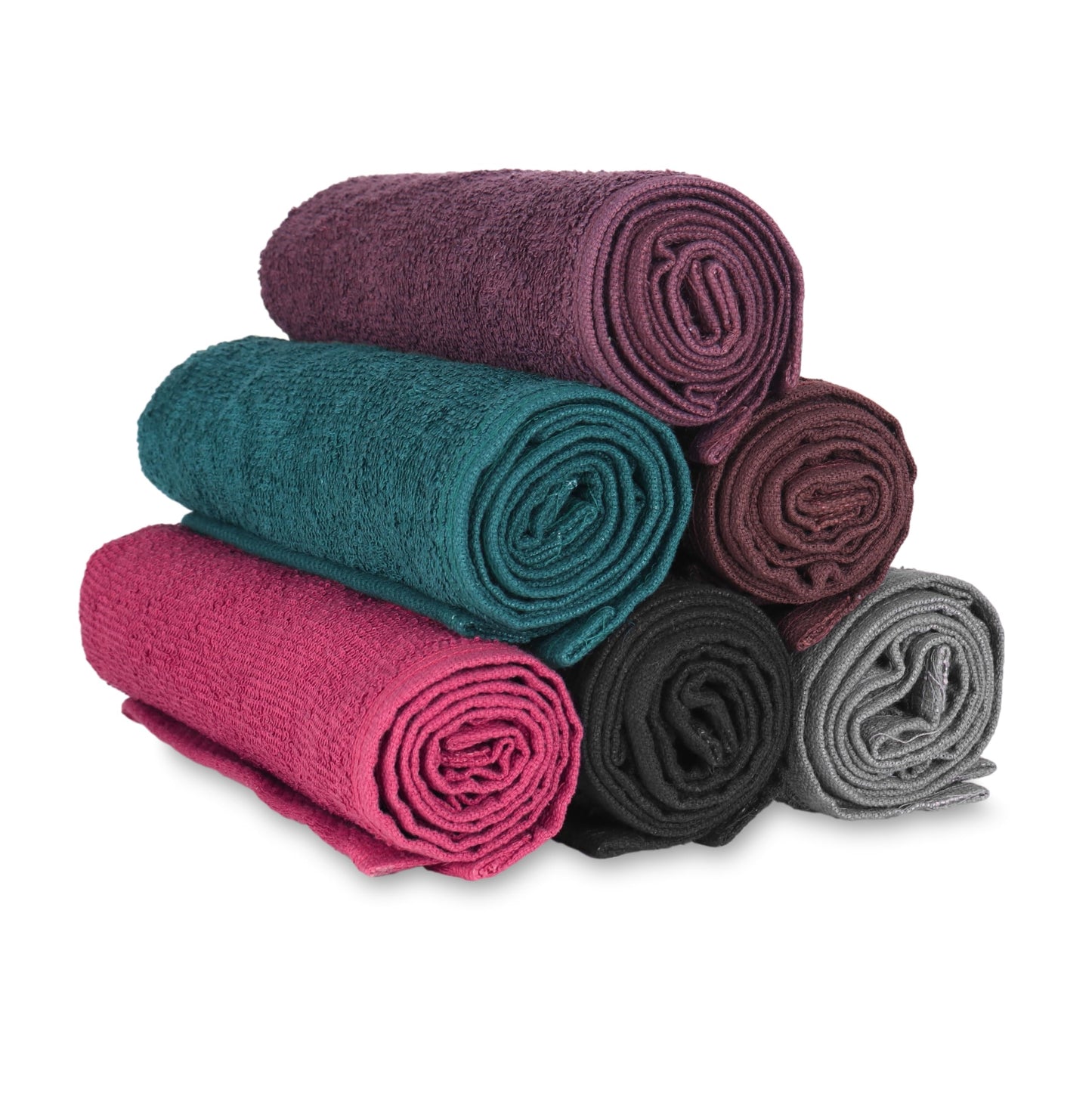 Arkwright Bleach Proof Salon Towels - Pack of 12 - Highly Absorbent, 100% Cotton, Quick Dry Spa Face Towel for Hair Stylist, Barber, Pedicure, and Esthetician, 16 x 27 in, Black