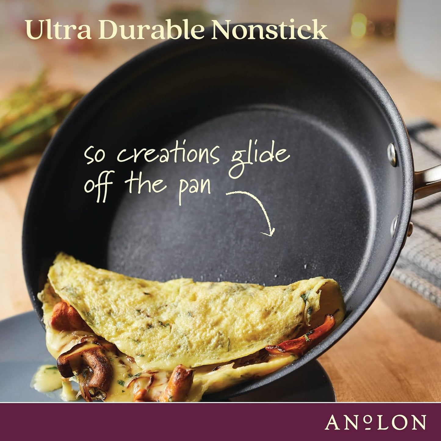 Anolon Advanced Home Hard Anodized Nonstick Sauce Pan/Saucepan with Straining and Lid, 2 Quart (2 Qt Straining Saucepan, Moonstone)