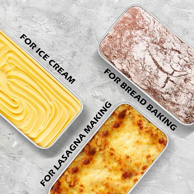 Leonyo 16 Pack Loaf Pans for Baking Bread, 9x5IN Stainless Steel Loaf Pans Set for Homemade Bread, Meatloaf, Bananas, Brownies, Lasagnas, Dishwasher Oven Safe