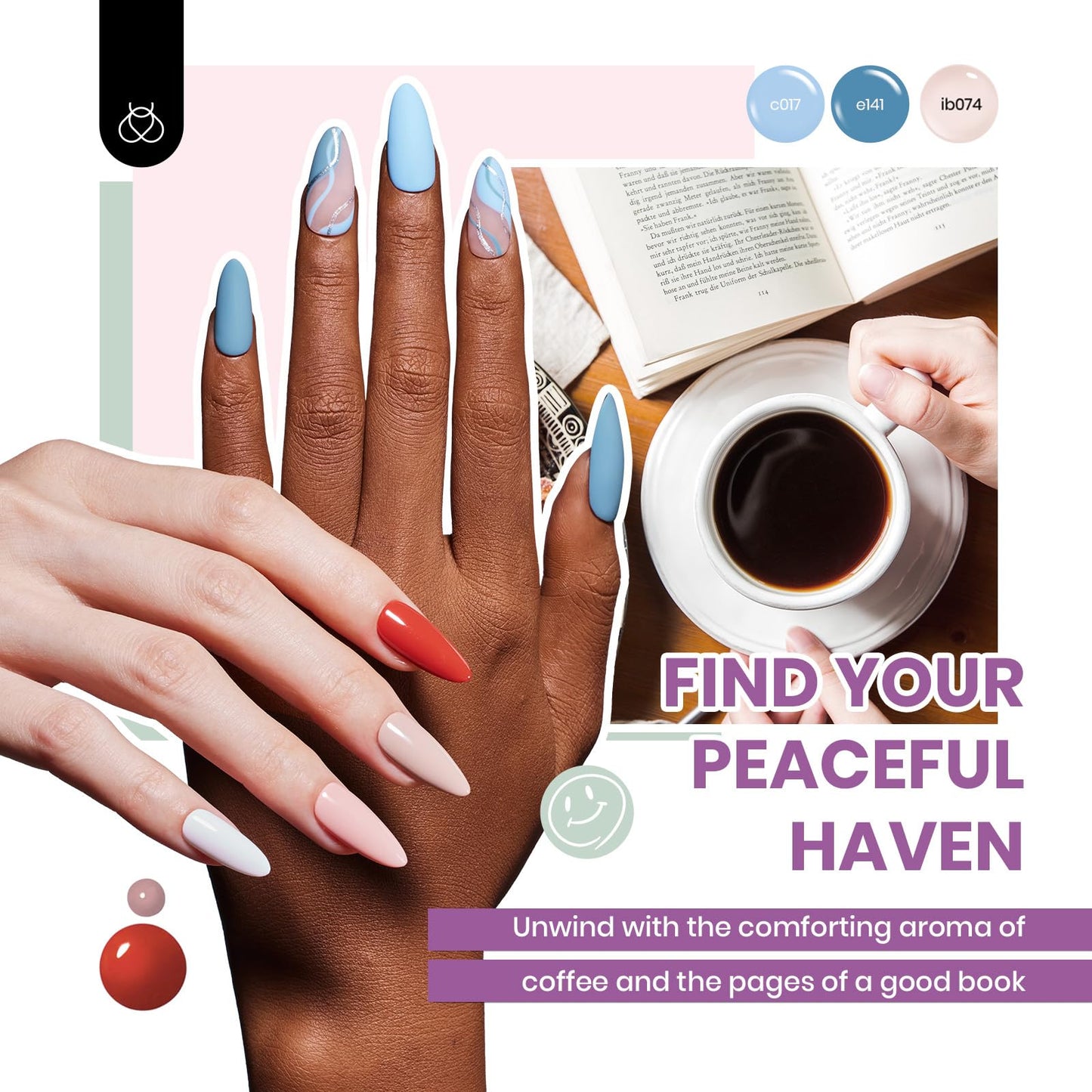 Beetles 85 Pcs Gel Nail Polish Kit with U V Light 55 Colors Gel Nail Kit for Beginners with Everything at Home Gel Polish Manicure Winter Nail Art Jelly Nails Emotional Spectrum Collection