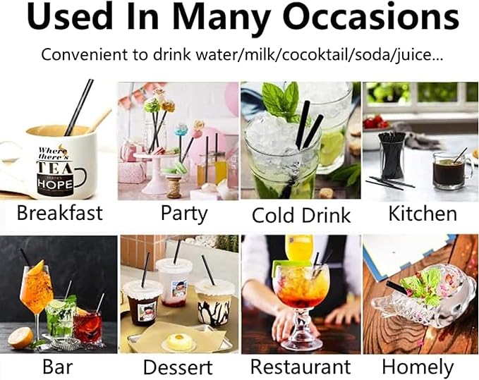 500 Pcs Coffee Stirrer and Holder Set Coffee Stir Sticks Coffee Stirrers 5โ Plastic Cocktail Stirrers For Drinks for Mixing Coffee Milk Cocktail Drinks Coffee Home Kitchen Party Supplies (black)