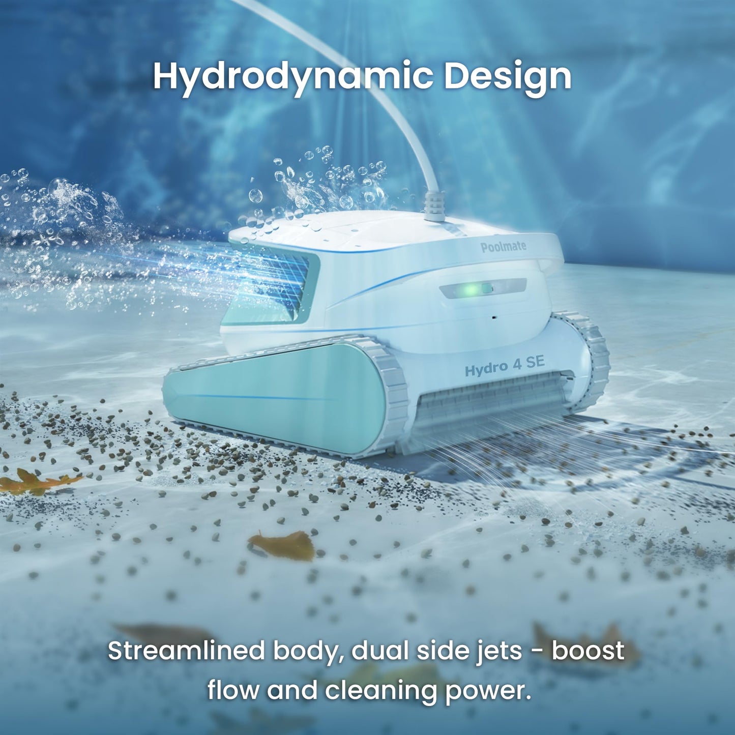 Automatic Robotic Pool Vacuum Cleaner, Wall Climbing/Waterline Scrubbing, Top Load Large Filter, Ideal for Above/In-Ground Pools up to 40 FT Length, Smart Navigation, Ultra Cleaning Modes, Dual Inlet