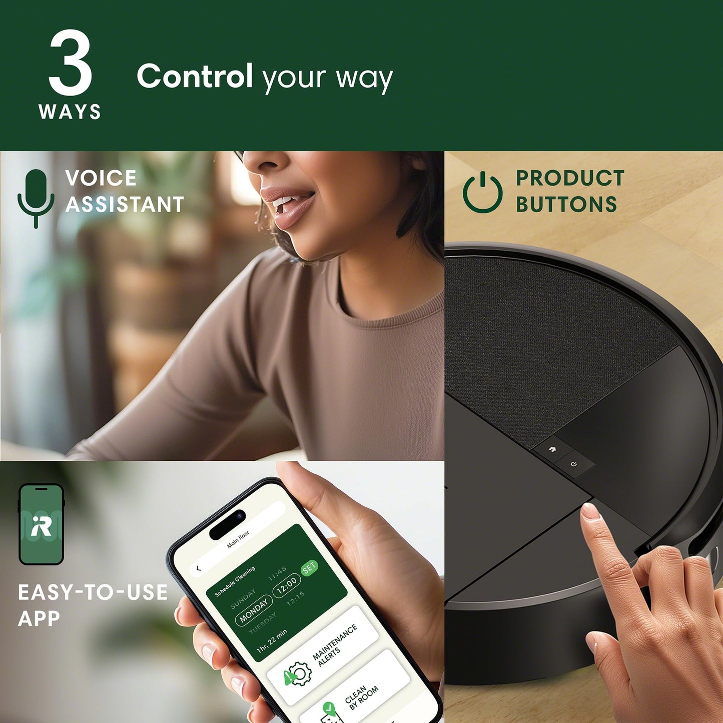 iRobot Roomba 205 DustCompactor Vac Robot Vacuum - Auto-Compacts Debris Within The Robot, No Emptying for 60 Days, Bagless, Intense Power-Lifting Suction, LiDAR Navigation, Multi-Surface Cleaning