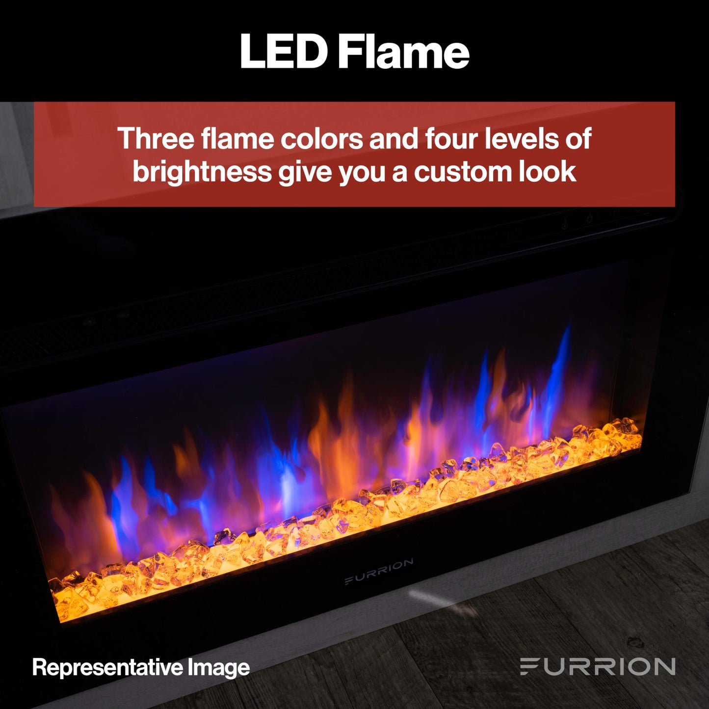 Furrion 30" Electric Fireplace for RV-FF30SW15A-BL