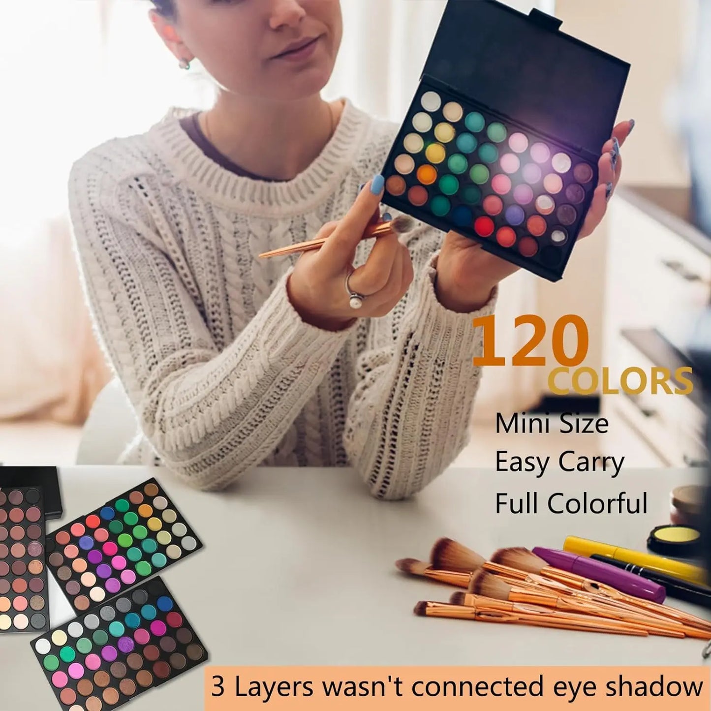 120-Color Nude Eyeshadow Palette