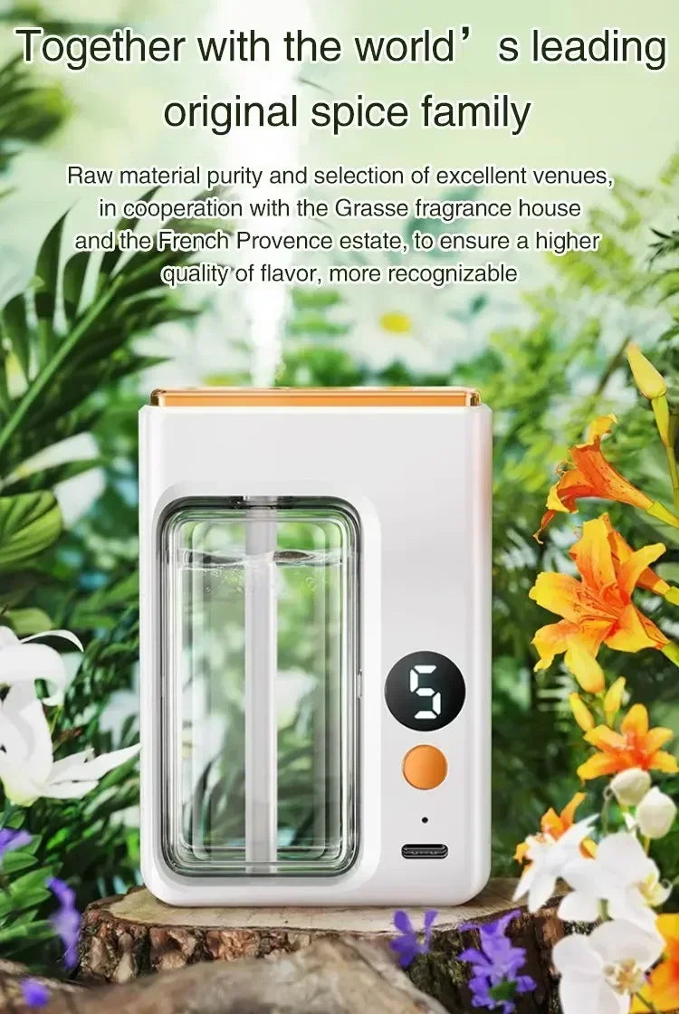 Automatic Aroma Diffuser Fragrance Essential Oil Smart Aromatherapy Machine Hanging Wall Oil Humidifier Bathroom Deodorization 