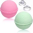 Mermaid Love Potion Bath Bombs Gift Set of 2 with Size 9 Ring Surprise Inside Each Made in USA