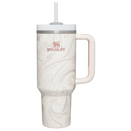 Stanley Rose Quartz Swirl Quencher Tumbler