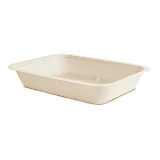 Vegware Compostable 42oz Molded Fiber To Go Containers, Case of 600, Nourish, No-Added PFAS, Reuseable, Bagasse, Meal Prep Food Storage, Suitable for Hot or Cold Food, Choice of Size 5 Lids & bases