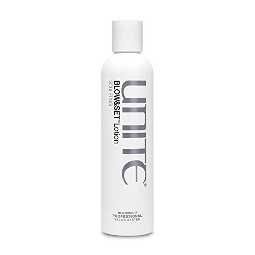 UNITE Hair – BLOW&SET Lotion – Sculpting Styling Cream – Shapes Any Style, Volume, Hold, Shine, 8oz