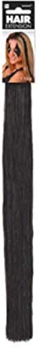 Amscan Long Synthetic Hair Extension, 15", Black