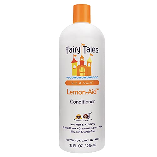 Fairy Tales Swimmer Conditioner for Kids - 32 oz | Made with Natural Ingredients in the USA | Replenish and Restore from Chlorine and Salt Damage | No Parabens, Sulfates, or Synthetic Dyes