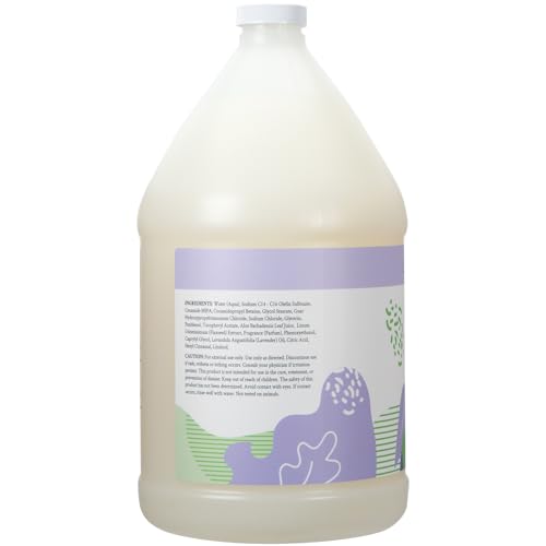 Ginger Lily Farms Botanicals Moisturizing Shampoo for All Hair Types, 100% Vegan & Cruelty-Free, Lavender Chamomile Scent, 1 Gallon Refill (128 fl oz)