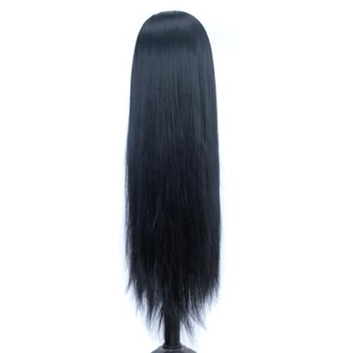 YK 26" Multicolored Synthetic Fiber Hair Mannequin Head with Clamp Stand - Cosmetology Doll Head