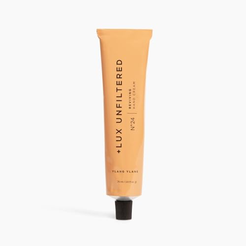 + Lux Unfiltered N°24 Reviving Anti Aging Hand Cream for Women & Men – Moisturizing Hand Cream for Dry Cracked Hands – Lightweight & Fast-Absorbing - Vegan & Cruelty Free - Ylang Ylang