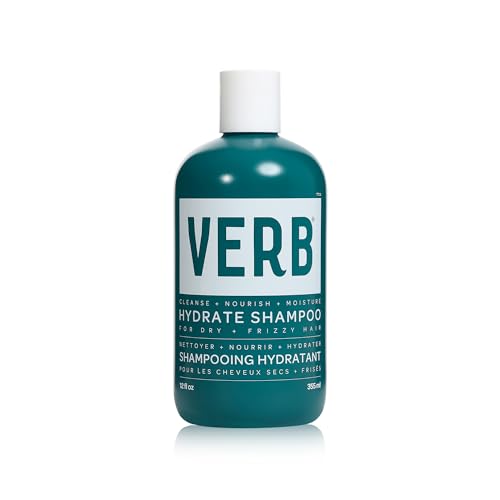 VERB Hydrate Shampoo - Cleanse Dry + Frizzy Hair - Smooth + Reduce Frizz - Amber + Warm Jasmine Scent