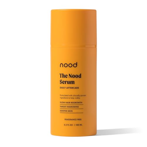 Nood NEW Serum — Slows Hair Regrowth, Shave Less — After Shave Oil Treats & Prevents Ingrown Hairs, Razor Bumps, Hair Cysts — Visible Results After First Use & Works Wherever Hair Grows