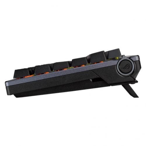 ASUS ROG Azoth 75% Wireless DIY Custom Gaming Keyboard, OLED Display, Gasket-Mount, Three-Layer Dampening, Hot-Swappable Pre-lubed NX Brown Switches & Keyboard Stabilizers, ABS Keycaps, RGB-Black