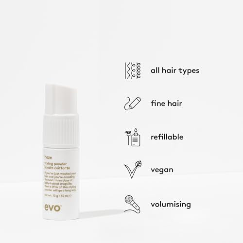 evo Haze Styling Powder Spray Pump - Hair Texture & Volume Spray - Volumizing with Matte Finish - 50ml 10g