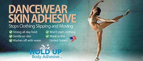 Premium – Body Glue for Dancers Roll On Skin Adhesive for Compression Socks Thigh Highs Costumes Clothing Lingerie Fashion Cosplay – 2 oz Roll On