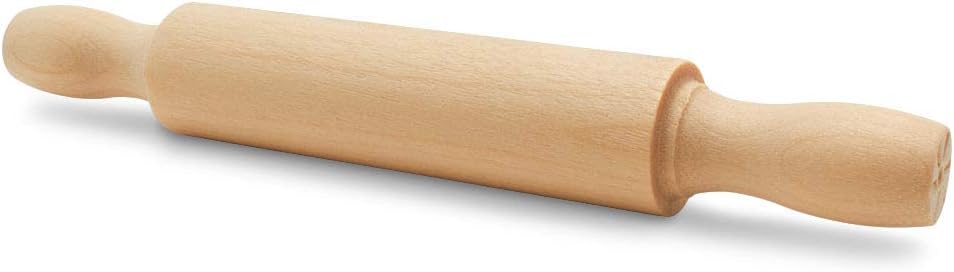 Wooden Mini Rolling Pin, 5 Inches Long, Pack of 50, Great for in The Kitchen, Play-doh, Crafting and Imaginative Play, by Woodpeckers