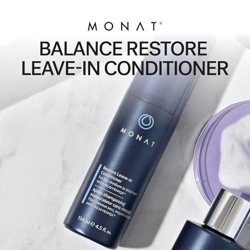 MONAT Balance Restore Leave-In – Nourishing, Hydrating Conditioner for Dry or Damaged Hair – Anti-Frizz, Moisturizing Care for All Hair Types – Salon Quality, 250ml