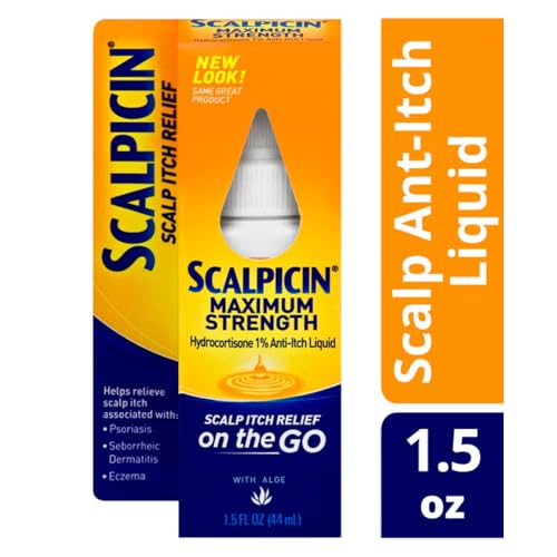 Scalpicin Scalp Itch Relief, 1.5 fl Oz. Maximum Strength (Pack of 6)
