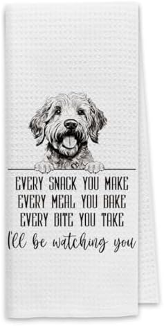 Dibor Goldendoodle Dog Kitchen Towels, Goldendoodle Gifts Dish Towels Dishcloth, Funny Dog Every Meal You Make Cloth Hand Towels Tea Towels for Bathroom Kitchen, Gifts for Dog Lovers, 16x24 Inches