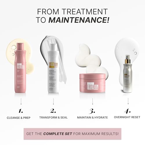 Keratin Hair Treatment, 6 USES per Bottle, Keratina para Alisar el Pelo, Alisado Brasileño Keratina Permanente, Alisados Organicos SIN FORMOL, Nanoplastia, 300 grs