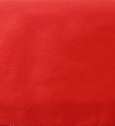 Yourtablecloth Heavy Duty Vinyl Rectangle or Square Tablecloth – 6 Gauge Heavy Duty Tablecloth – Flannel Backed – Wipeable Tablecloth with Vivid Colors & Many Sizes 52 x 52 Ruby Red