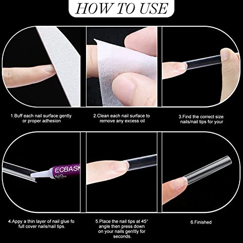 No C Curve 3XL Square Nail Tips-Clear Acrylic Nails Square Shape Nail Tips SITELENABY 360 pcs Flattened Half Cover False Nails for Nail Salons and DIY French ABS Nail Art Tips 12 Size