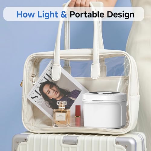 Ultrasonic Retainer Cleaner, 45kHz Dental Appliances Cleaning Machine with U/V Light and LED Digital Timer, 200ML and 4 Modes for Dentures, Aligner, Nightguard, Mouth Guard, Toothbrush, Jewelry