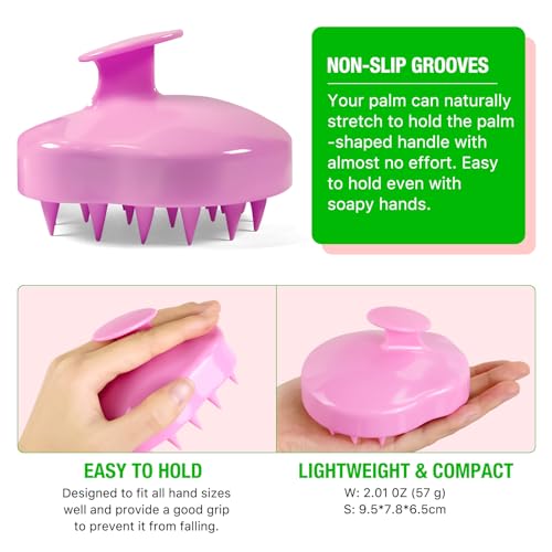 Rosemary Oil for Hair Growth 2.02 Fl Oz with Scalp Massager, Pure Rosemary Essential Oil for Eyelashs, Eyebrows, Face, Skin Care, Body Massage, Nourishes The Scalp, Improve Blood Circulation