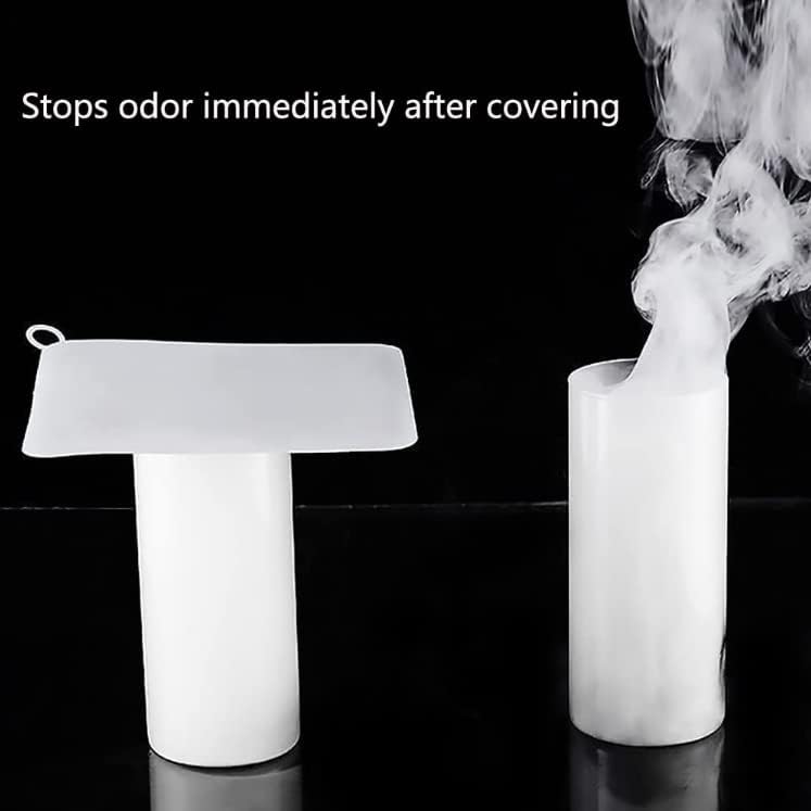 2 Pieces 6 x 6 Inch Silicone Tub Stopper Floor Drain Cover Sewer Anti-Odor Mat Deodorizing Drain Plugs for Kitchen, Bathroom and Laundry