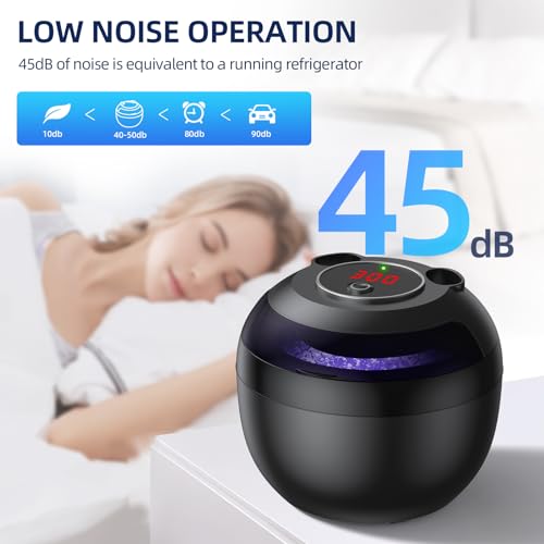 Ultrasonic Retainer Cleaner, Retainer Cleaner Machine for Dentures, Mouth Guards, Braces, Toothbrush Heads, Jewelry with 200ML Capacity, 45kHz Retainer Cleaning, 4 Modes for All Dental Appliances