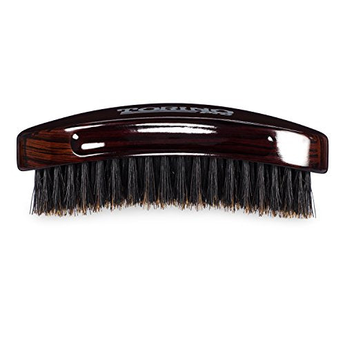 Torino Pro Wave Palm Brush #730 by Brush King - Medium Curve 360 Waves Multi-Purpose Brush