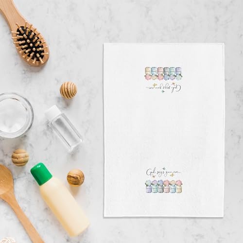 Boho Christian Kitchen Towels 16x24 - God Says You are Christian Dish Towels for Kitchen, Inspirational Christian Gifts for Women, Bible Verse Scripture Decorative Hand Towels for Bathroom