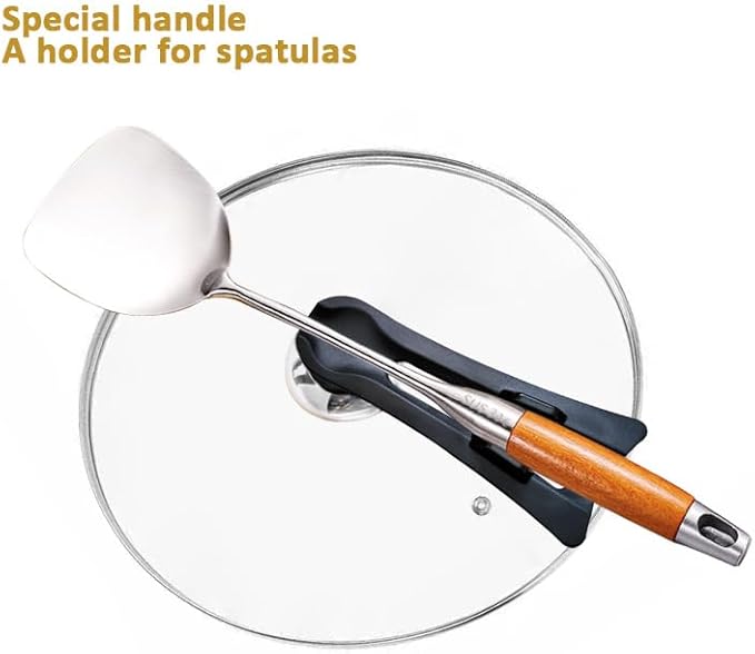 Glass Lid For Pots, Pans and Skillets, Round Tempered Clear Glass Cover Replacement with Steam Vent, Heat Resistant Handle, 11″, 12″, 12.5″, 13.5″ And 14″,12.5 Inch Fit Inner dia 12.4″-12.9″
