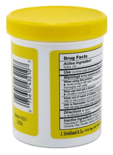 Sulfur-8 Original Conditioner Hair and Scalp Jar 7.25 Ounce (Pack of 2)