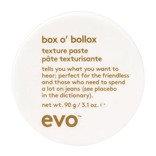 EVO Box O' Bollox Texture Paste - Hair Styling Paste - Long-Lasting Hold with a Matte Finish & Anti Frizz