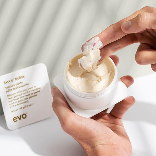EVO Box O' Bollox Texture Paste - Hair Styling Paste - Long-Lasting Hold with a Matte Finish & Anti Frizz